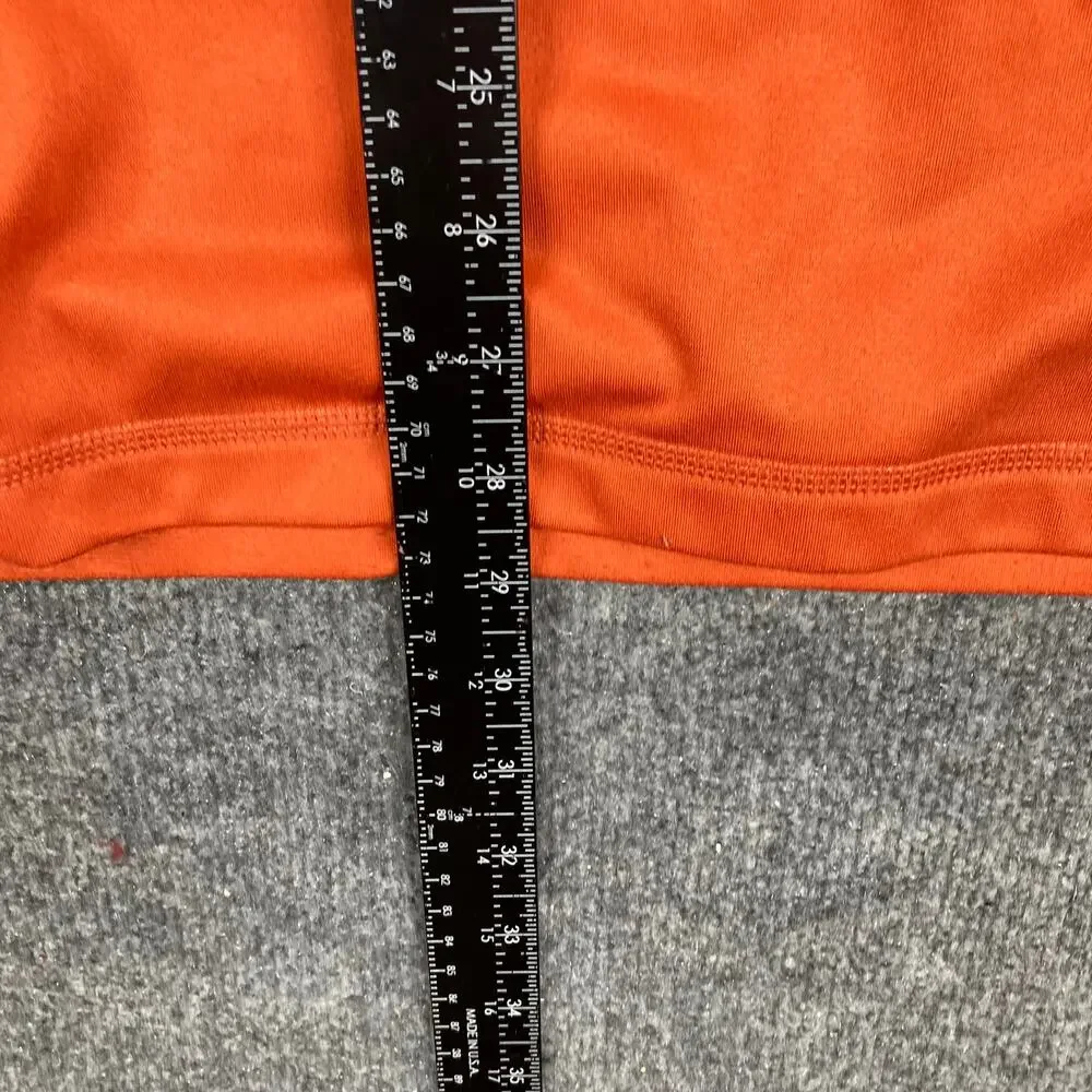 The North Face Quarter Zip Pullover Mens XL Orange Stretch Fleece‎ Athletic